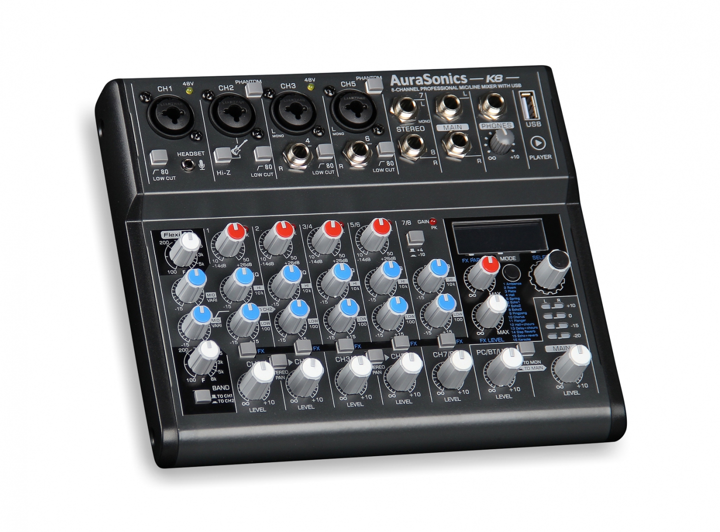 AuraSonics K8 компактный микшерный пульт в Дмитрове