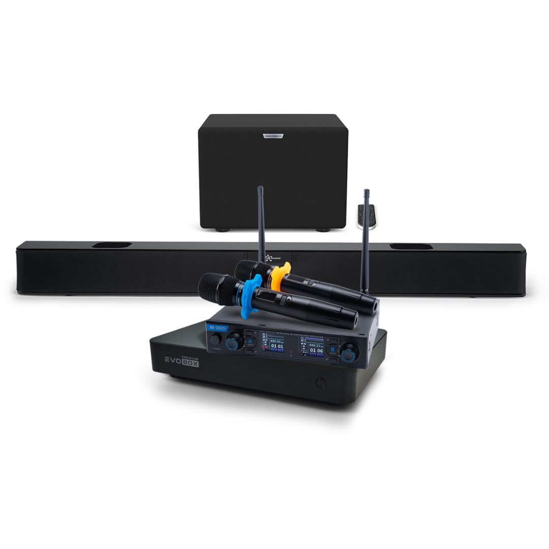 Hi-End караоке-система EVOBOX Premium + EvoSoundBar (саундбар с караоке) в Дмитрове