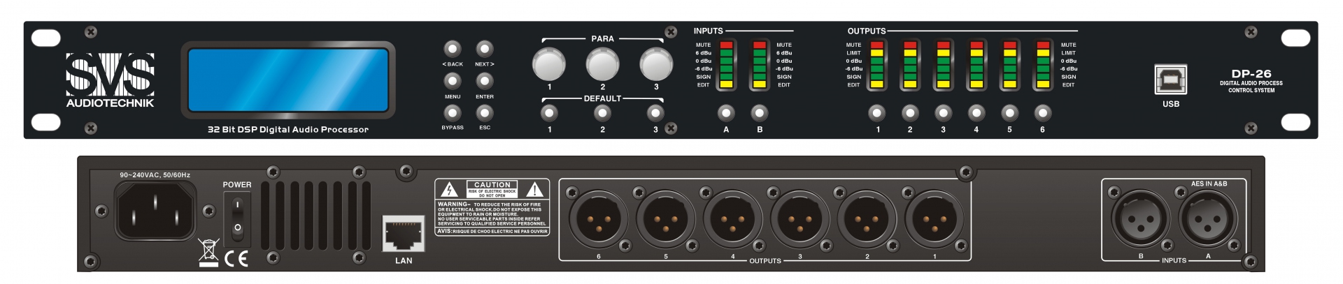 SVS Audiotechnik DP-26 Цифровой процессор: 2 входа 6 выходов в Дмитрове