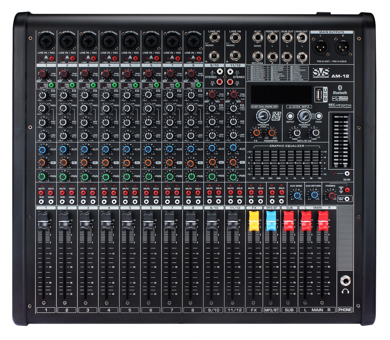 SVS Audiotechnik mixers AM-12 Микшерный пульт аналоговый, 12-канальный в Дмитрове