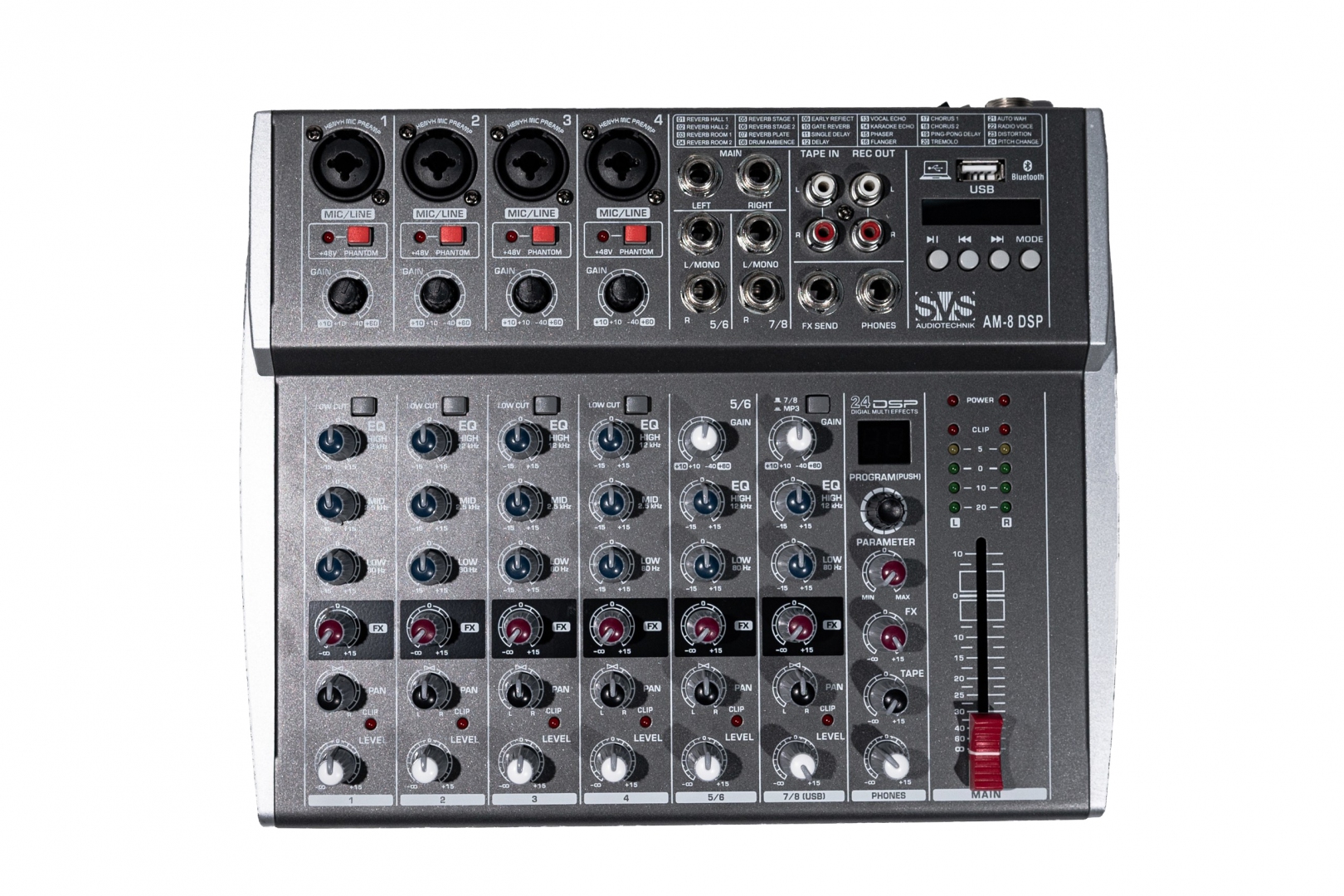SVS Audiotechnik mixers AM-8 DSP Микшерный пульт аналоговый, 8-канальный в Дмитрове
